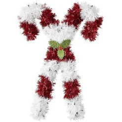 Déco sucre d'orge rouge et blanc-Gifi Best