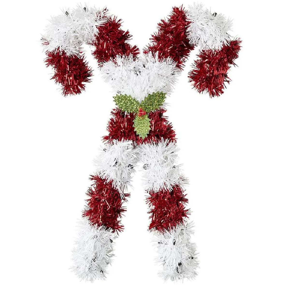 Déco sucre d'orge rouge et blanc-Gifi Best