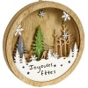 Décor de Noël lumineux en bois à poser H25cm-Gifi Discount