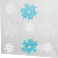 Décor fenêtre gel flocon x 9-Gifi Clearance