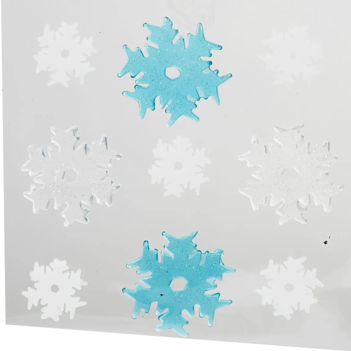 Décor fenêtre gel flocon x 9-Gifi Clearance
