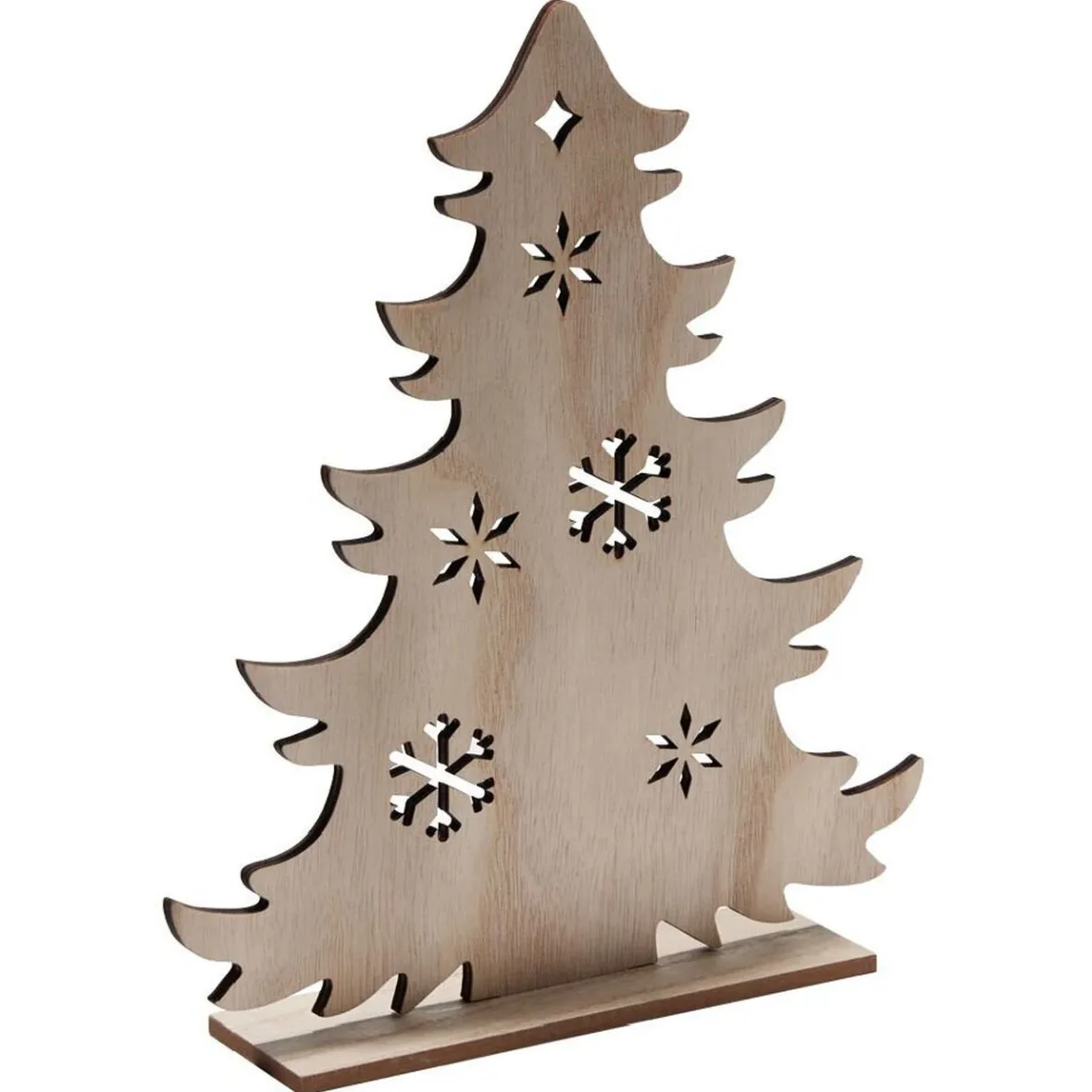 Décoration à poser sapin plat en bois - 4 modèles-Gifi Hot