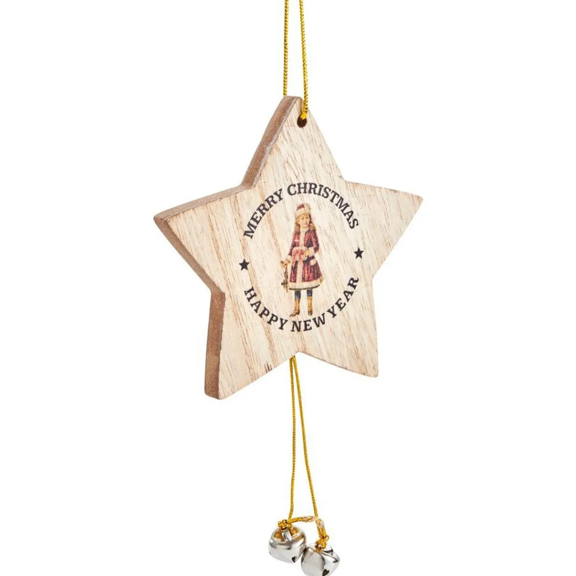 Décoration à suspendre de Noël étoile grise-Gifi Discount