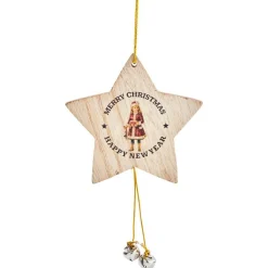 Décoration à suspendre de Noël étoile grise-Gifi Discount