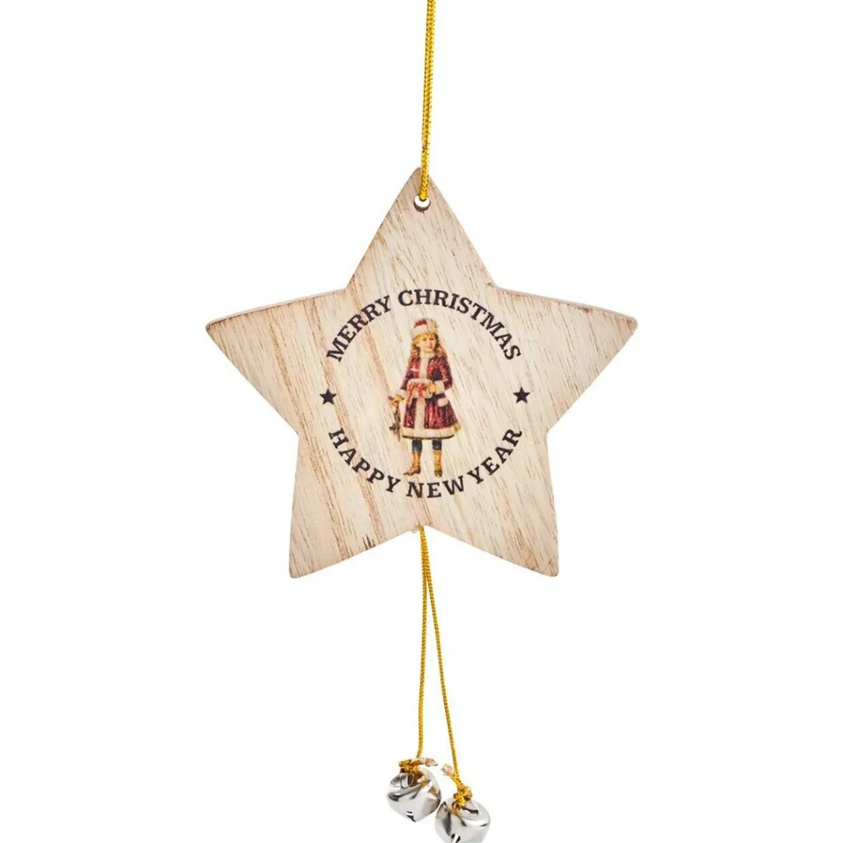 Décoration à suspendre de Noël étoile grise-Gifi Discount