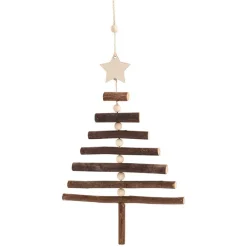 Décoration à suspendre de Noël sapin naturelle-Gifi Best