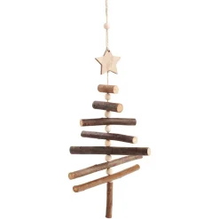 Décoration à suspendre de Noël sapin naturelle-Gifi Best