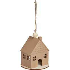 Décoration à suspendre Noël maison en bois Ø8xH8cm-Gifi Outlet