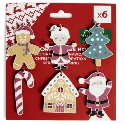 Décoration à suspendre Noël en bois Candyland 6 pièces-Gifi Hot