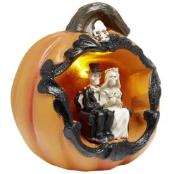 Décoration citrouille lumineuse scène mariage-Gifi Outlet