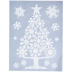 Décoration de fenêtre éléctrostatique finition velours Noël-Gifi Clearance