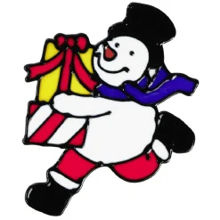 Décoration de fenêtre paillettée Noël-Gifi