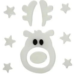 Décoration de fenêtre phosphorescente blanc-Gifi Outlet