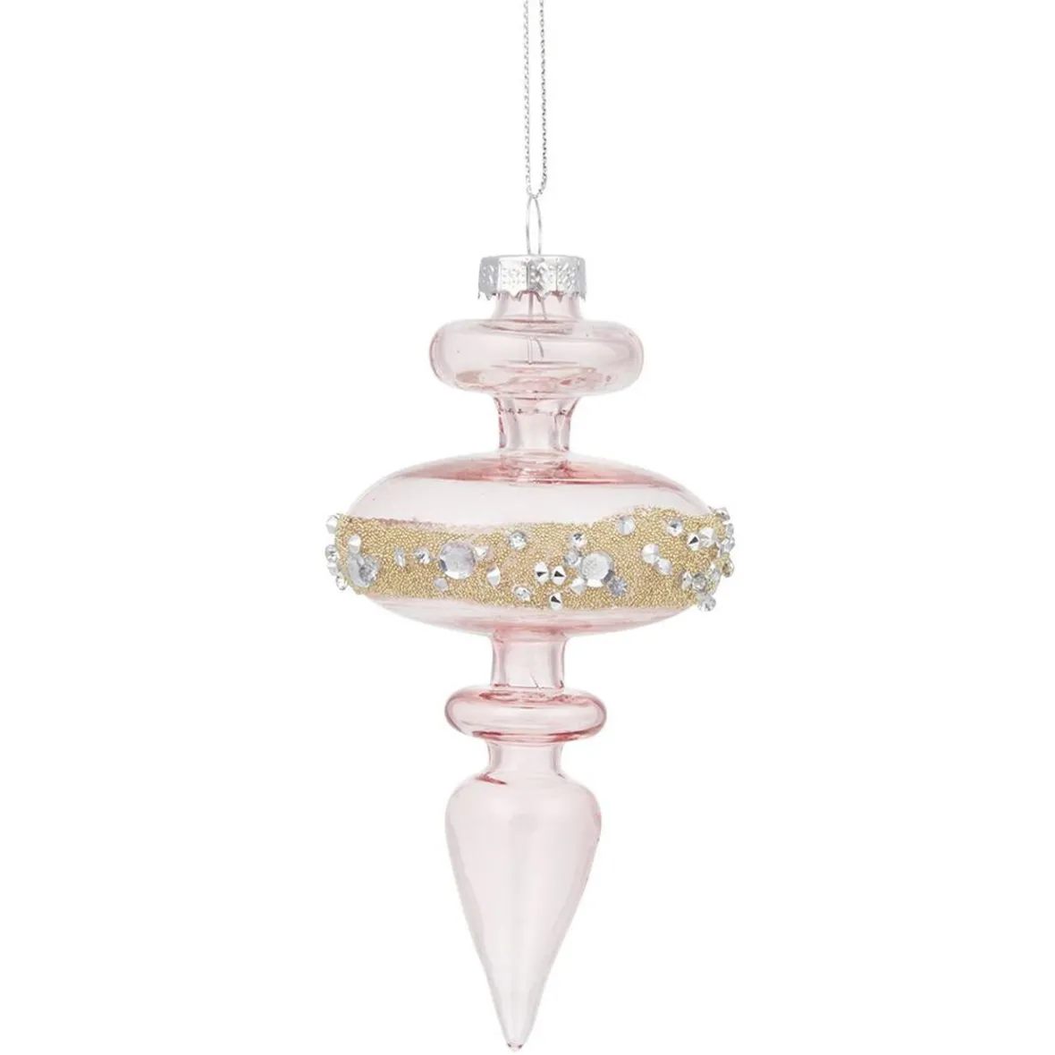 Décoration de Noël à paillettes en verre-Gifi New