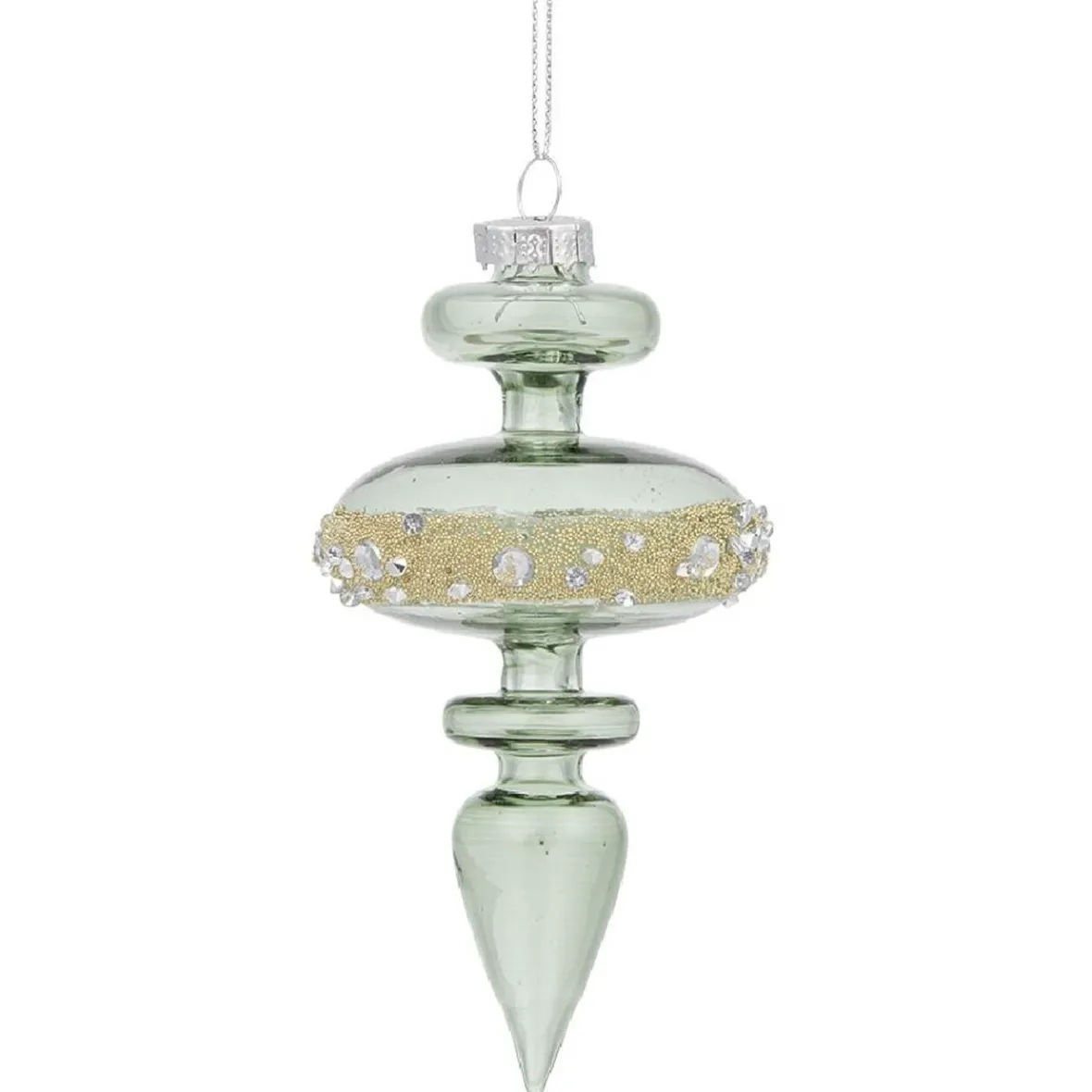 Décoration de Noël à paillettes en verre-Gifi New