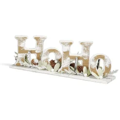 Décoration de Noël à poser HoHo effet mousse et bois-Gifi Best