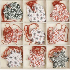 Décoration de Noël à suspendre carreaux de ciment x 36-Gifi Online