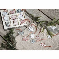 Décoration de Noël à suspendre carreaux de ciment x 36-Gifi Online