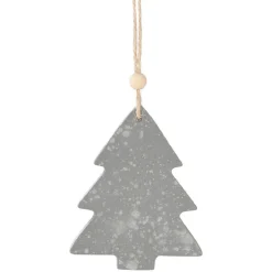 Décoration de Noël à suspendre grise-Gifi