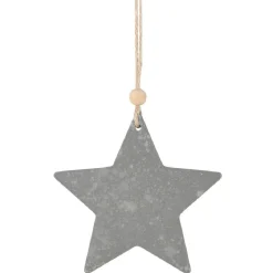 Décoration de Noël à suspendre grise-Gifi