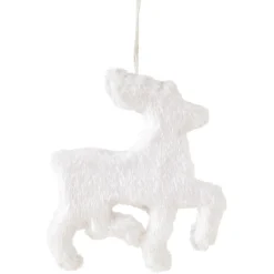 Décoration de Noël à suspendre blanche-Gifi Hot