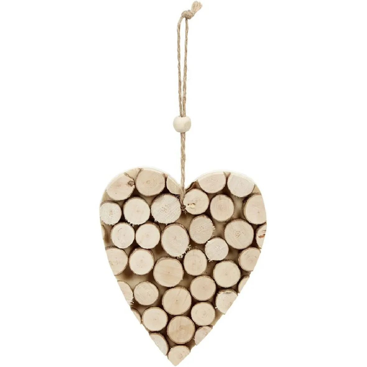 Décoration de Noël à suspendre, effet rondins de bois-Gifi Sale