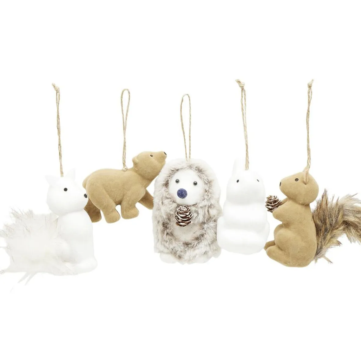 Décoration de Noël à suspendre animaux x5-Gifi Online