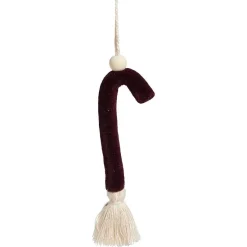 Décoration de Noël à suspendre avec pompons H15cm x5-Gifi Sale
