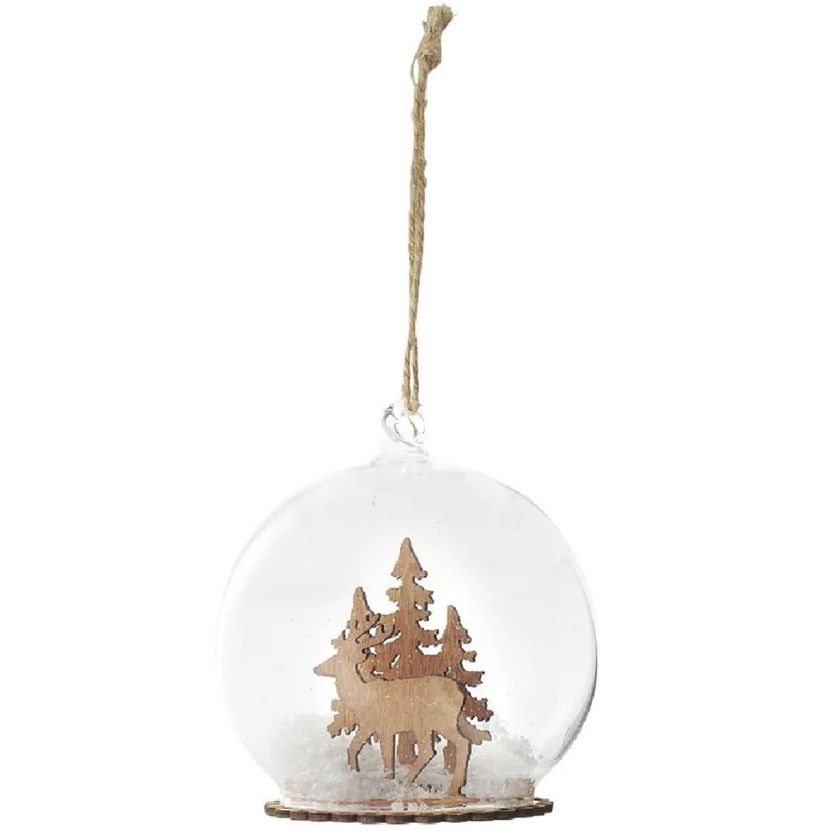 Décoration de Noël boule en verre paysage-Gifi Online