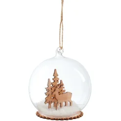 Décoration de Noël boule en verre paysage-Gifi Online