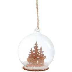 Décoration de Noël boule en verre paysage-Gifi Online
