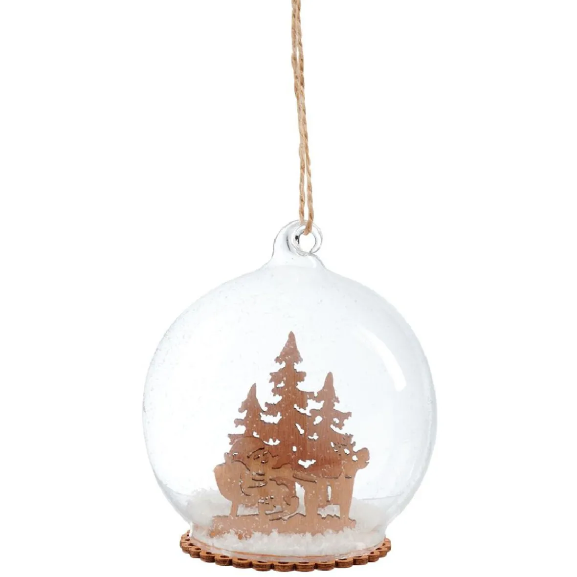 Décoration de Noël boule en verre paysage-Gifi Online