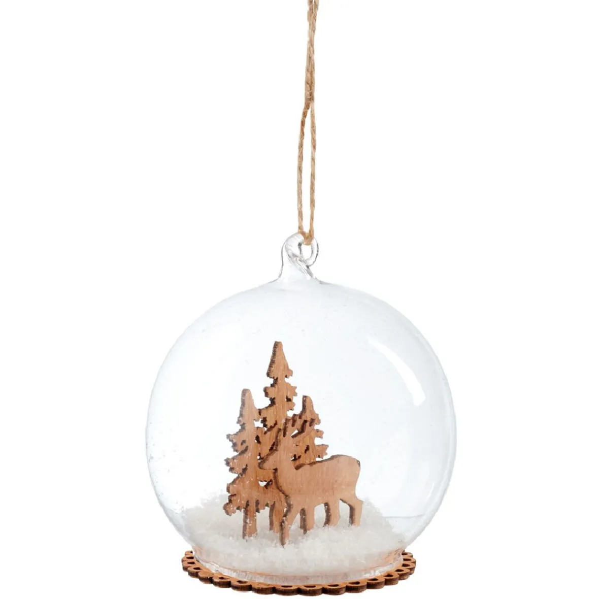 Décoration de Noël boule en verre paysage-Gifi Best