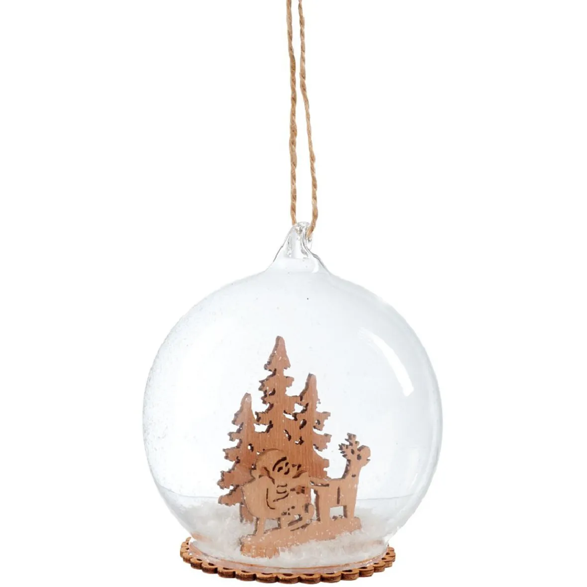 Décoration de Noël boule en verre paysage-Gifi Best