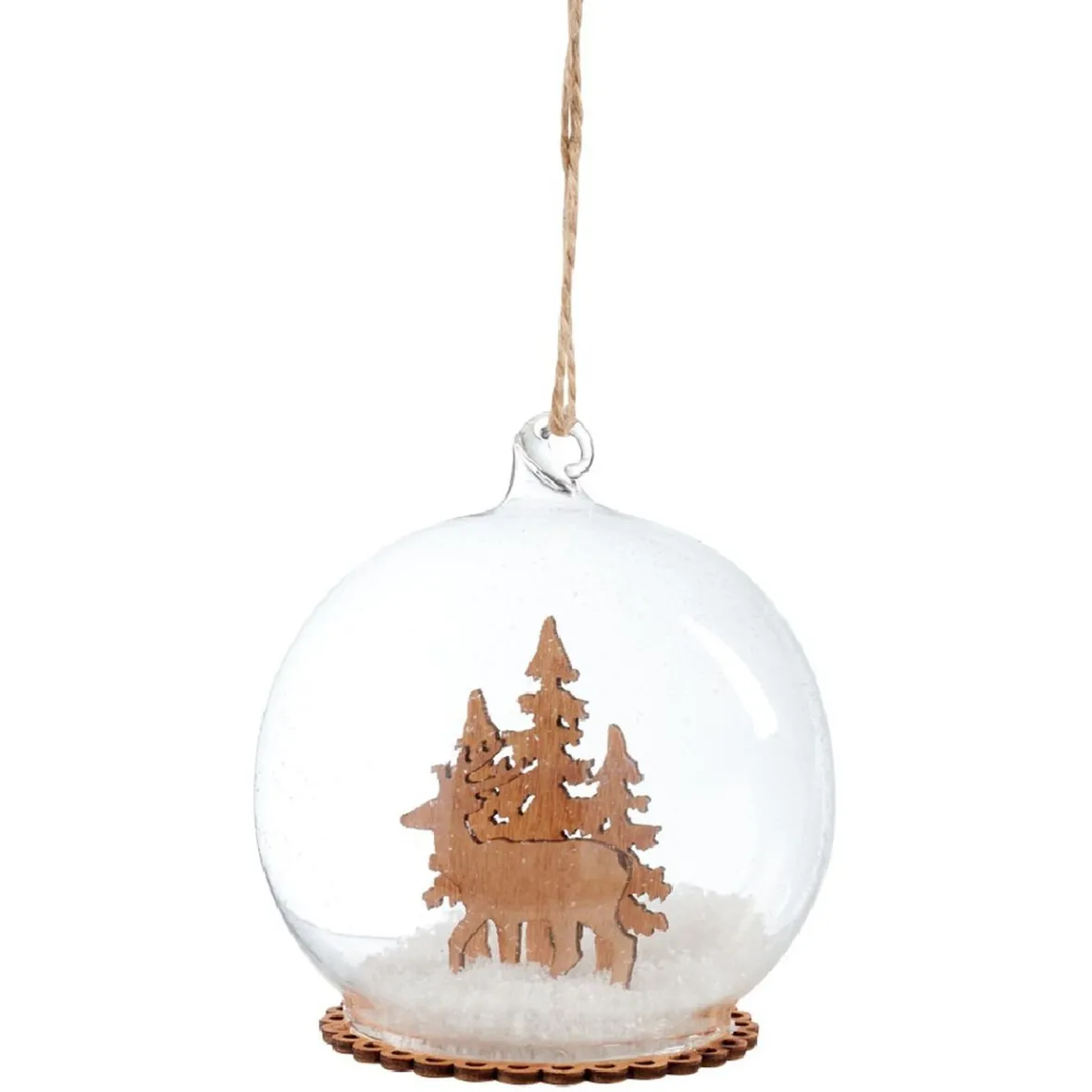 Décoration de Noël boule en verre paysage-Gifi Best