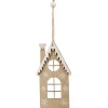 Décoration de Noël chalet en bois à suspendre H.11,5 cm-Gifi Online