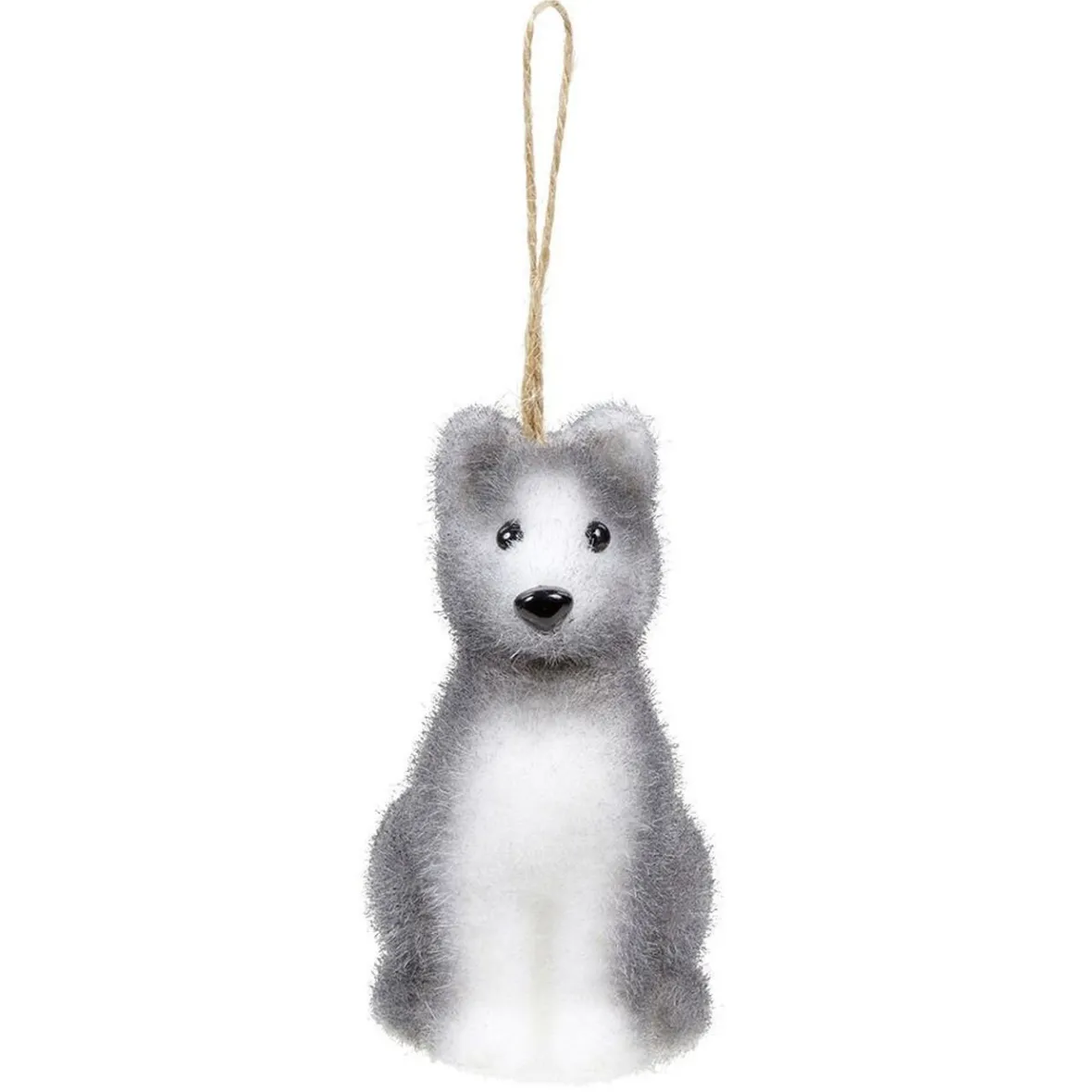 Décoration de Noël chien floqué à suspendre-Gifi Discount