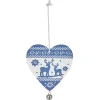 Décoration de Noël coeur en bois à suspendre-Gifi New