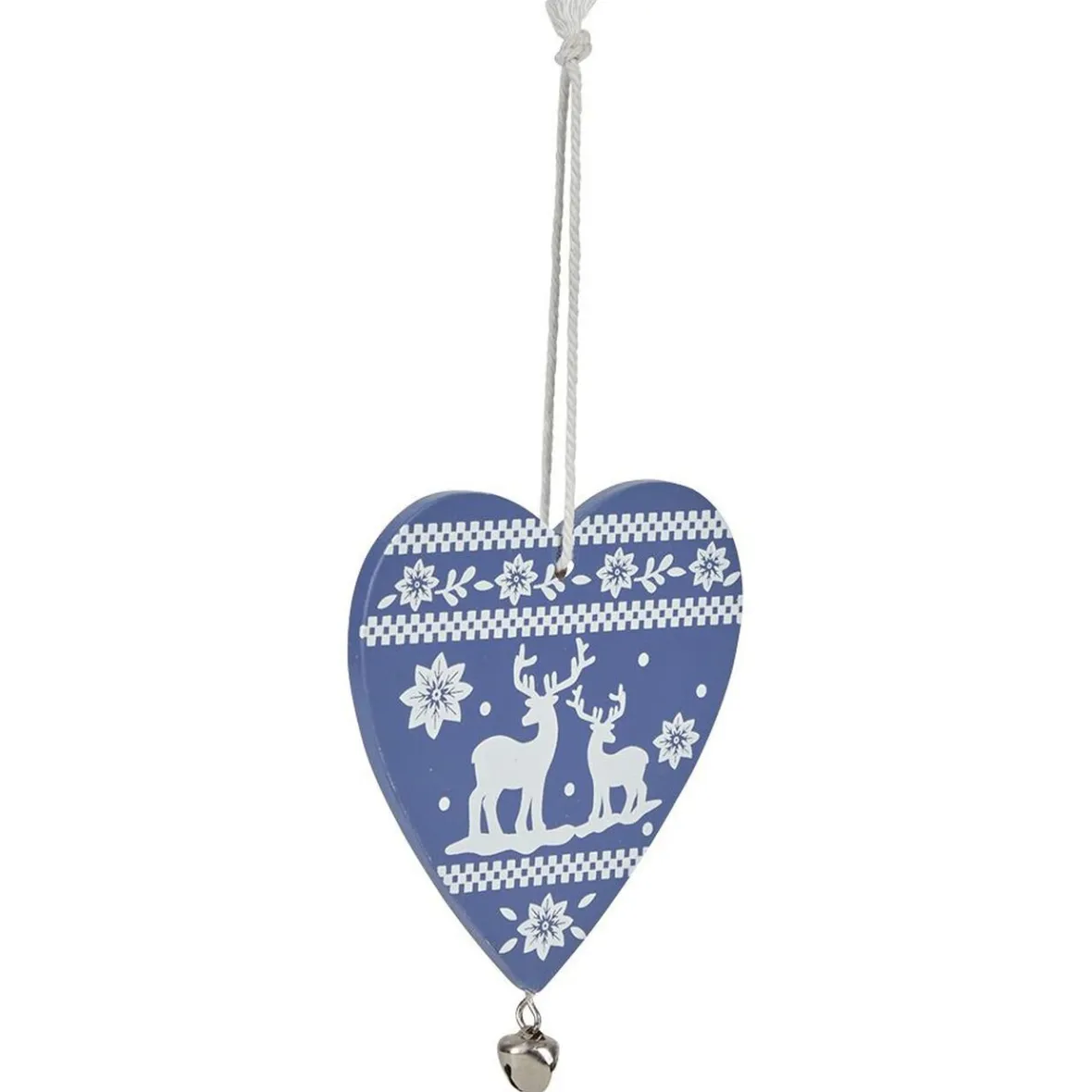 Décoration de Noël coeur en bois à suspendre-Gifi New