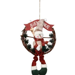 Décoration de Noël couronne porte-Gifi New