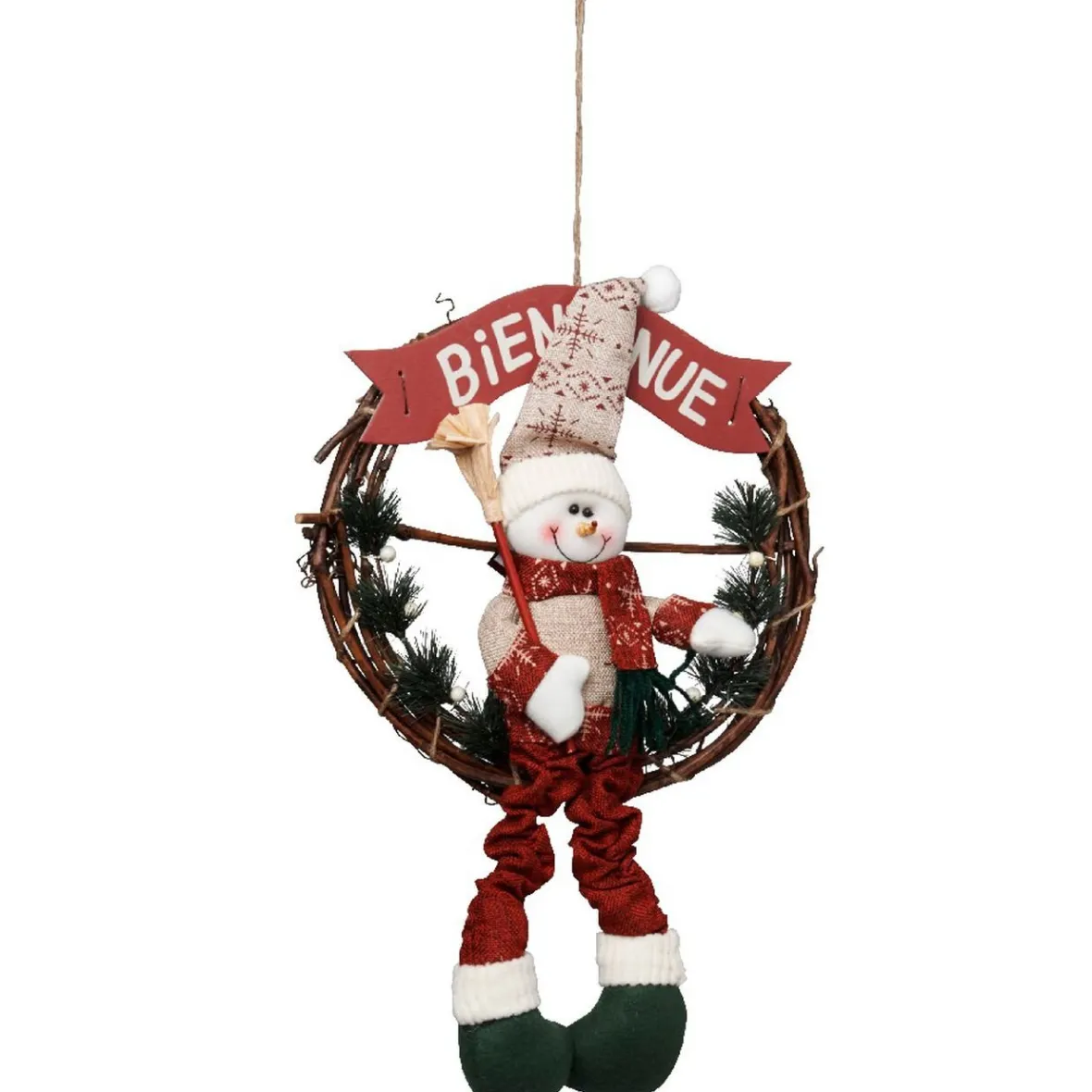 Décoration de Noël couronne porte-Gifi New