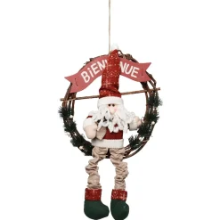 Décoration de Noël couronne porte-Gifi New