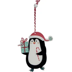 Décoration de Noël en bois à suspendre-Gifi