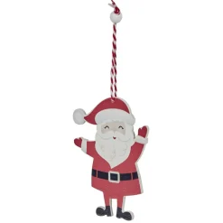 Décoration de Noël en bois à suspendre-Gifi