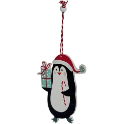 Décoration de Noël en bois à suspendre-Gifi