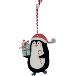 Décoration de Noël en bois à suspendre-Gifi