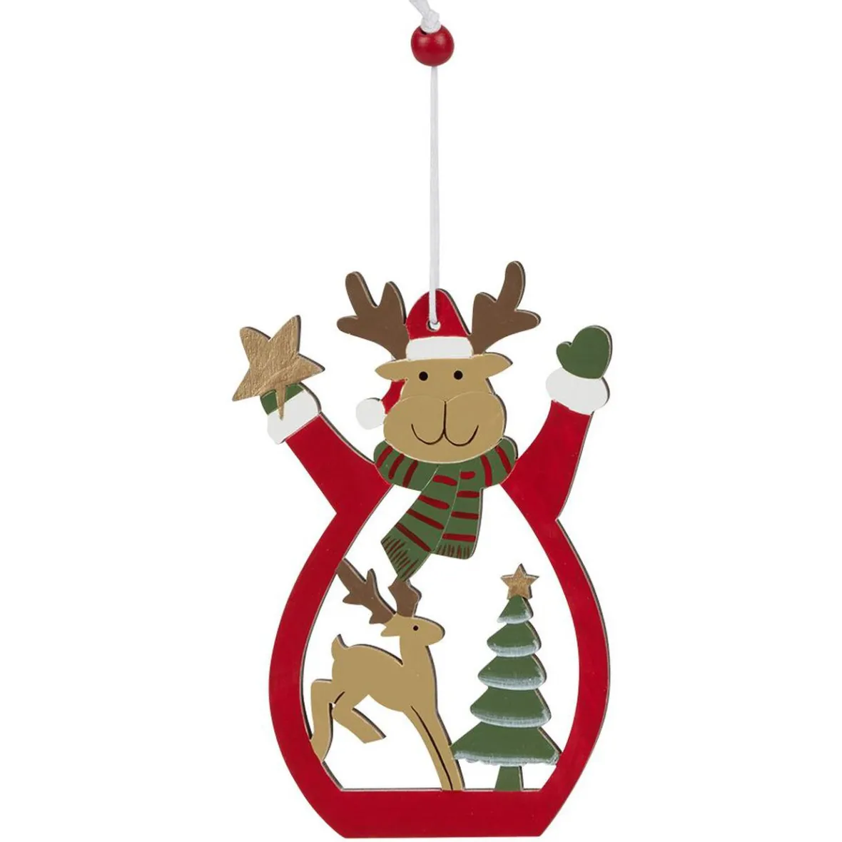 Décoration de Noël en bois à suspendre-Gifi Online