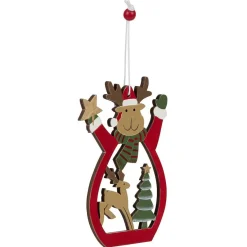 Décoration de Noël en bois à suspendre-Gifi Online