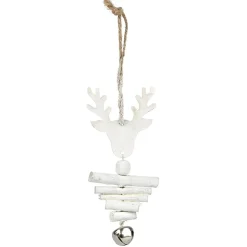 Décoration de Noël en bois à suspendre L14X6.5X2 cm-Gifi