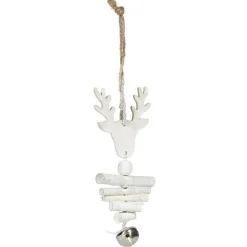 Décoration de Noël en bois à suspendre L14X6.5X2 cm-Gifi